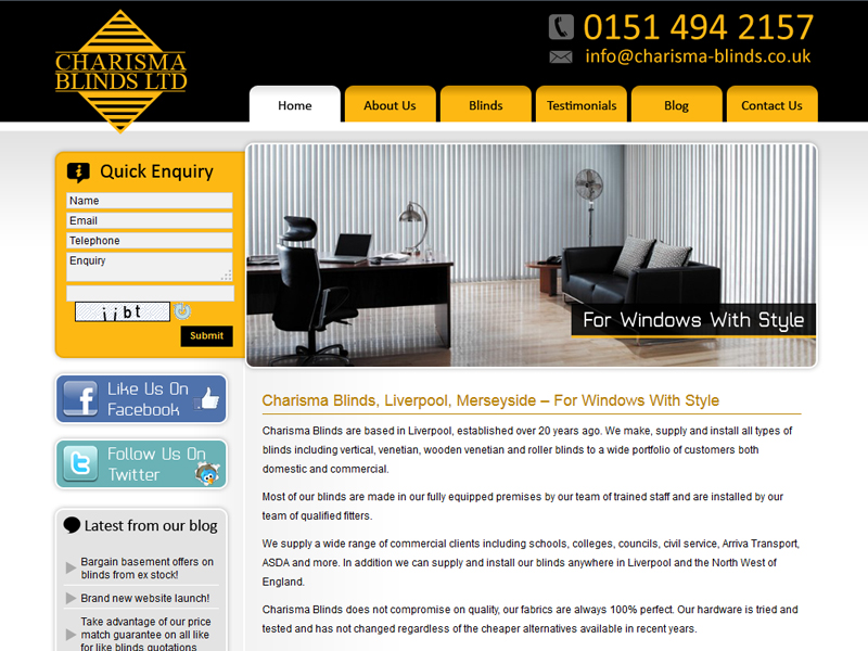 Blinds Company Website