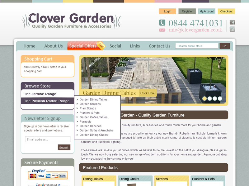 Garden Centre eCommerce Website
