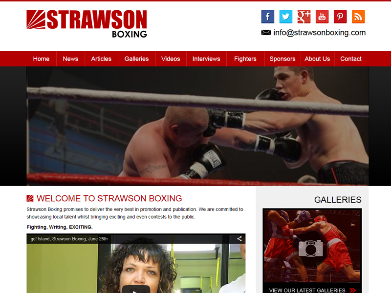 Boxing Promoter Web Design