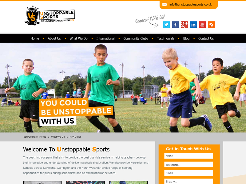 Sports Coaching Web Design