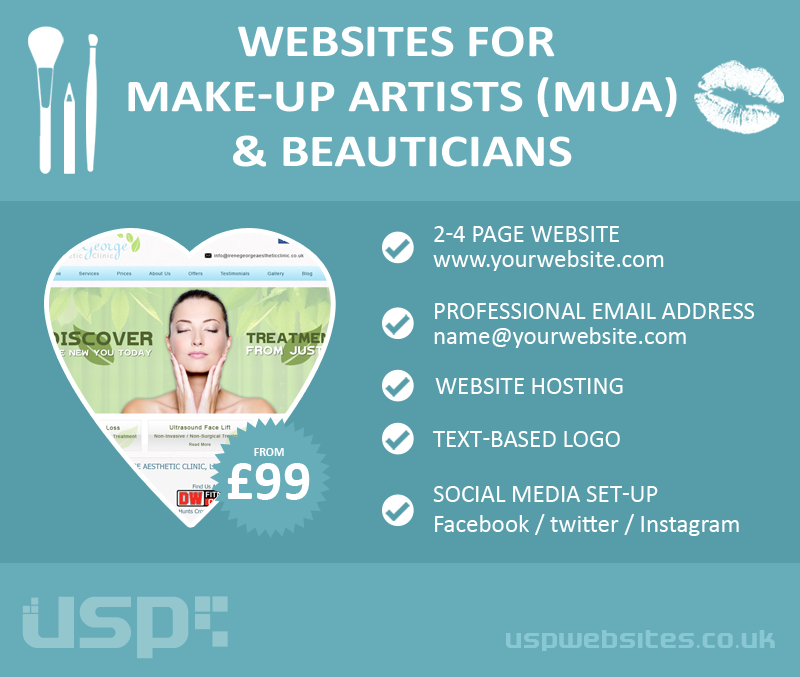 Make-Up Artist & Beautician Web Design