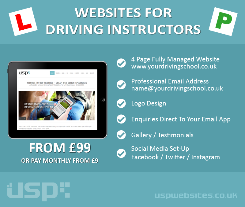 Driving Instructor Web Design