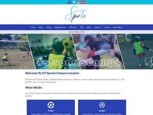 School Sports Camp Website