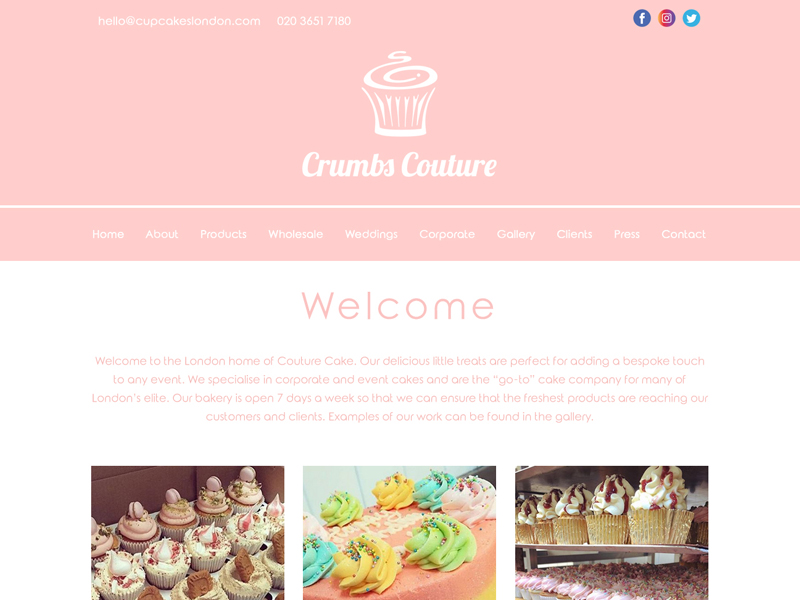 Cake Maker Website