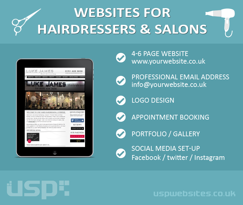 Websites For Hairdressers and Salons