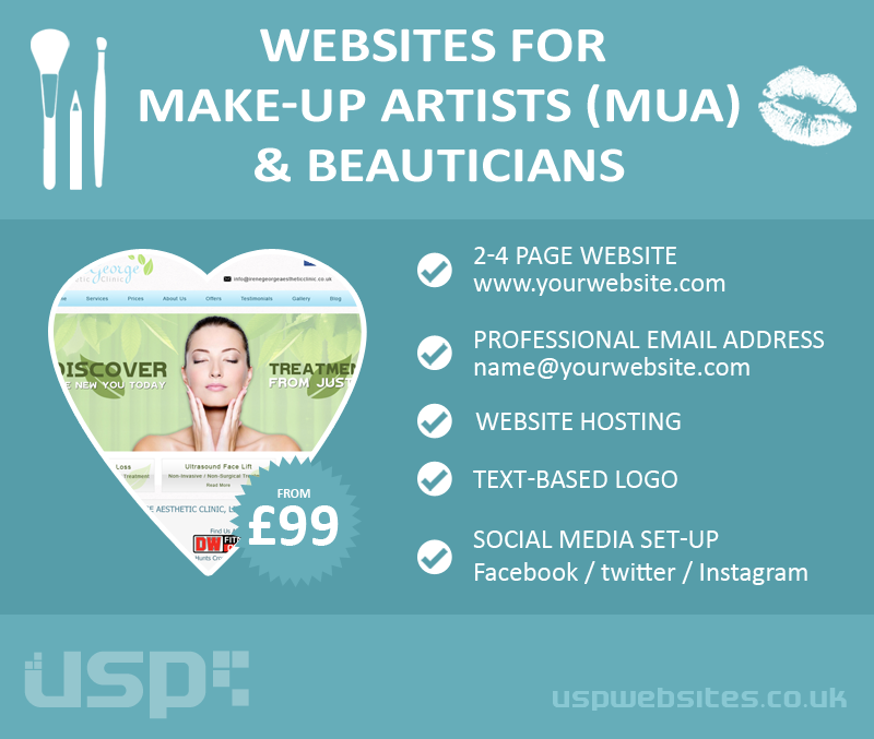 Websites For Make-Up Artists (MUA) & Beauticians